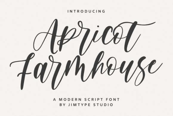 Apricot Farmhouse: A Script Font for Editorial Elegance