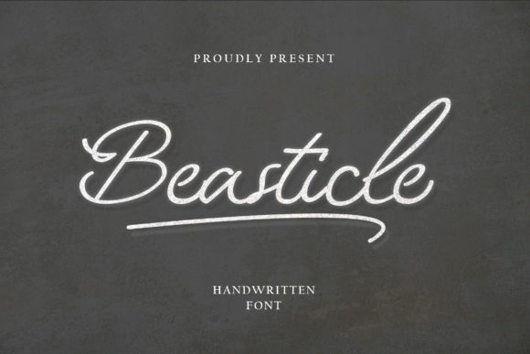 Beasticle: A Romantic Font for Digital Marketing
