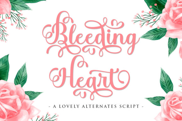Bleeding Heart Font: Elegant Script for Designers