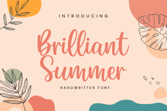 Brilliant Summer: A Handwritten Font for Creative Projects
