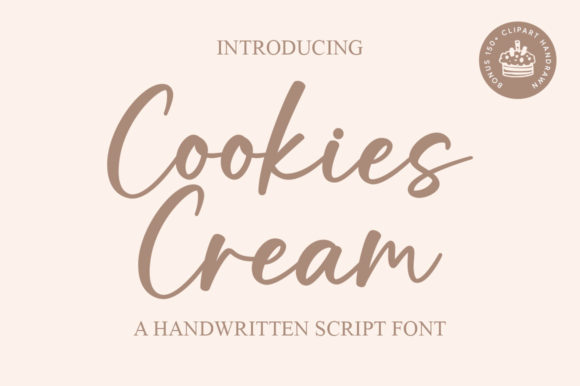 Cookies Cream Font: Elegant Script for Makers