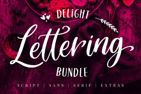 Delight Lettering Font for Creative Projects