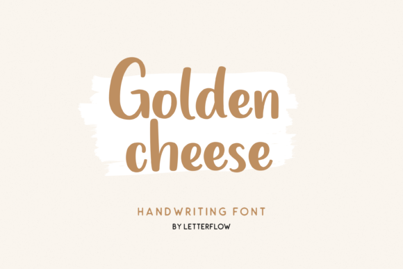 Golden Cheese Font for Creative Design