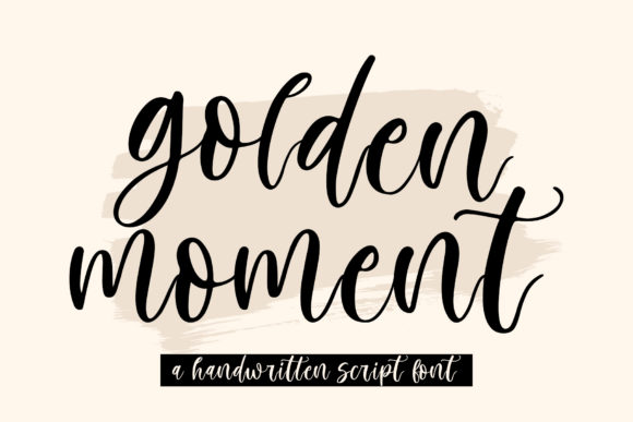 Golden Moment Font for Creative Projects