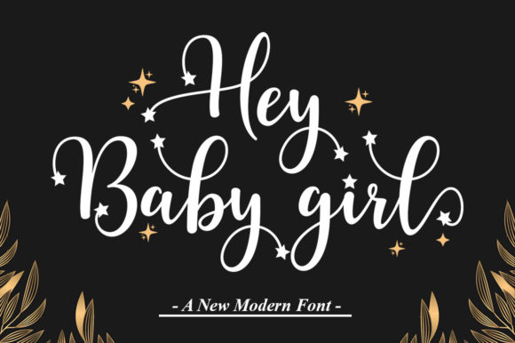 Hey Baby Girl Font: Elegant Script for Makers