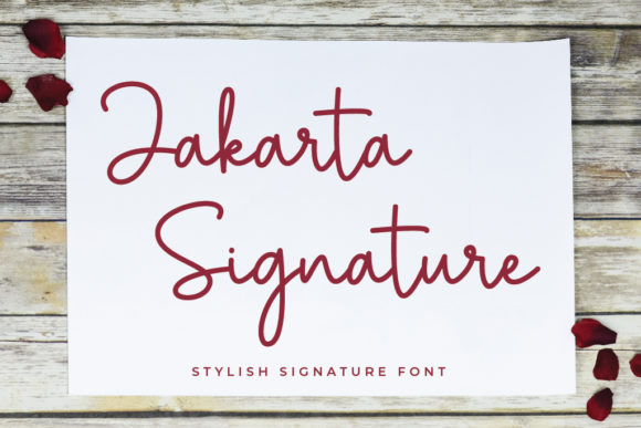 Jakarta Signature Font for Web Design