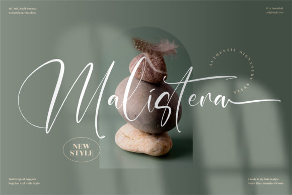 Malistera: A Flowing Handwritten Font