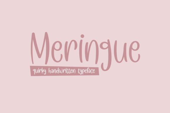 Meringue: A Trendy Handwritten Font