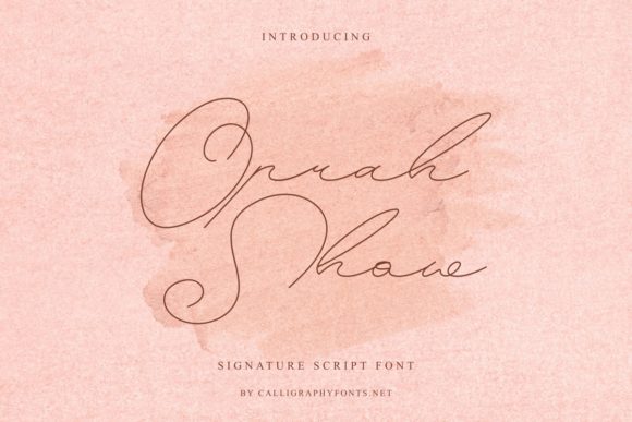 Oprah Show Font Review
