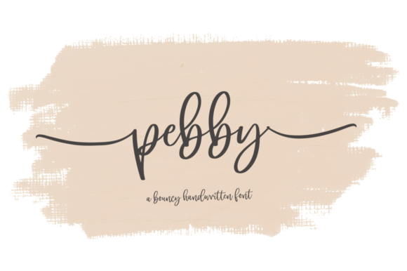 Pebby: A Handwritten Font for Creative Projects