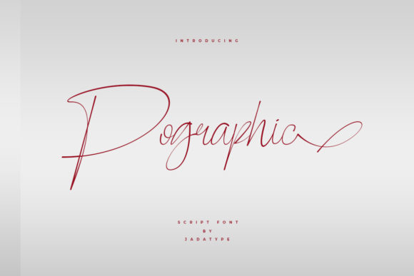 Pographic: A Delicate Script for Creative Projects