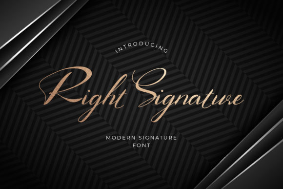 Right Signature: A Script Font for Elegant Web Design