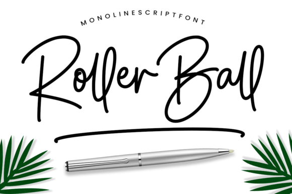 Roller Ball Font: Elegant Script for Editorial Design