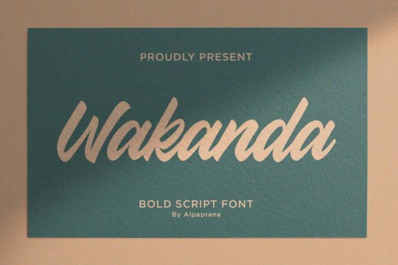 Wakanda: A Bold Handwritten Font