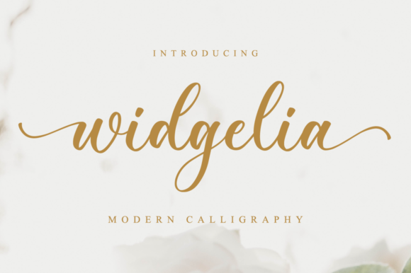 Widgelia: A Luxurious Script Font